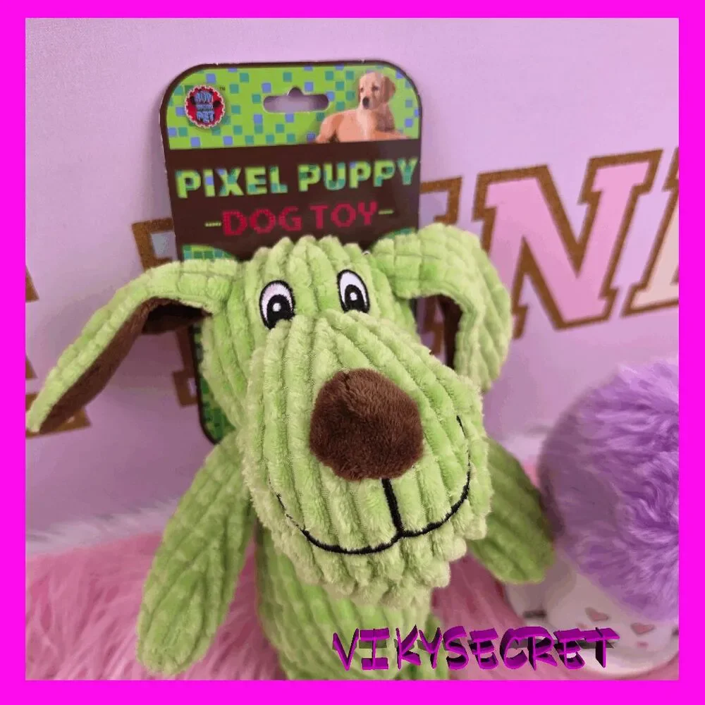 ❤️ NWT Pixel Puppy Dog Toy Pet Toy #7373 ❤️